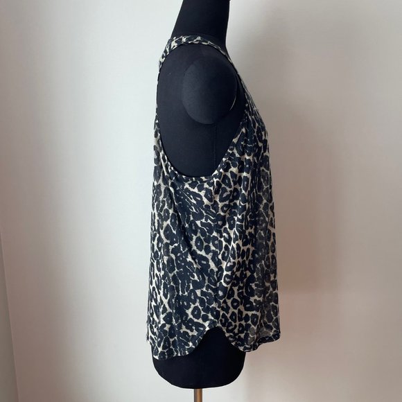 MINKPINK Leopard Print Racerback Sheer Tank - Picture 2 of 13